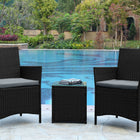 Manhattan Comfort Imperia Modern 3-Piece Conversation Set in Gray