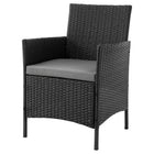 Manhattan Comfort Imperia Modern 3-Piece Conversation Set in Gray