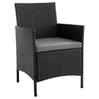 Manhattan Comfort Imperia Modern 3-Piece Conversation Set in Gray