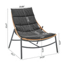 Manhattan Comfort Sunset Modern 3-Piece Conversation Set in Gray