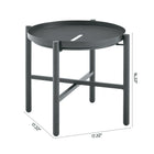 Manhattan Comfort Sunset Modern 3-Piece Conversation Set in Gray