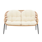 Manhattan Comfort Pine Modern 4-Piece Conversation Set in Cream