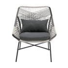 Manhattan Comfort Ashland Modern 5-Piece Conversation Set in Gray
