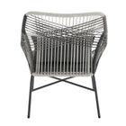 Manhattan Comfort Ashland Modern 5-Piece Conversation Set in Gray