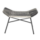 Manhattan Comfort Ashland Modern 5-Piece Conversation Set in Gray