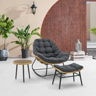 Manhattan Comfort Benson Modern 3-Piece Lounge Chair Set in Gray