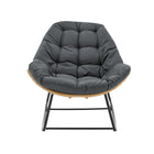 Manhattan Comfort Benson Modern 3-Piece Lounge Chair Set in Gray
