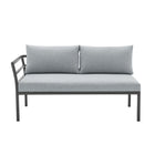 Manhattan Comfort Sunnyside Modern 2-Piece Conversation Set in Gray