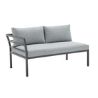 Manhattan Comfort Sunnyside Modern 2-Piece Conversation Set in Gray
