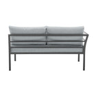 Manhattan Comfort Sunnyside Modern 2-Piece Conversation Set in Gray