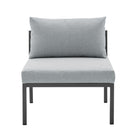 Manhattan Comfort Sunnyside Modern 2-Piece Conversation Set in Gray