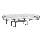 Manhattan Comfort Sunnyside Modern 2-Piece Conversation Set in White