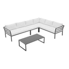 Manhattan Comfort Sunnyside Modern 2-Piece Conversation Set in White
