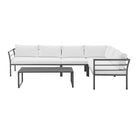 Manhattan Comfort Sunnyside Modern 2-Piece Conversation Set in White