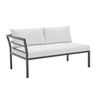 Manhattan Comfort Sunnyside Modern 2-Piece Conversation Set in White