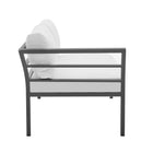 Manhattan Comfort Sunnyside Modern 2-Piece Conversation Set in White