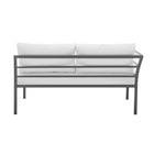 Manhattan Comfort Sunnyside Modern 2-Piece Conversation Set in White