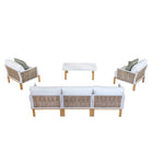 Manhattan Comfort Vine Modern 4-Piece Conversation Set in White