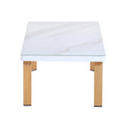 Manhattan Comfort Vine Modern 4-Piece Conversation Set in White