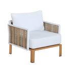 Manhattan Comfort Vine Modern 4-Piece Conversation Set in White