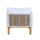 Manhattan Comfort Vine Modern 4-Piece Conversation Set in White