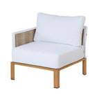 Manhattan Comfort Vine Modern 4-Piece Conversation Set in White