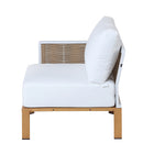 Manhattan Comfort Vine Modern 4-Piece Conversation Set in White