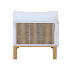 Manhattan Comfort Vine Modern 4-Piece Conversation Set in White