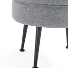 Manhattan Comfort Bailey Mid-Century Modern Upholstered Accent Ottoman in Gray - OT003-GYB