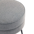 Manhattan Comfort Bailey Mid-Century Modern Upholstered Accent Ottoman in Gray - OT003-GYB