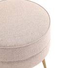 Manhattan Comfort Bailey Mid-Century Modern Upholstered Accent Ottoman in Wheat - OT003-OT