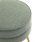 Manhattan Comfort Bailey Mid-Century Modern Upholstered Accent Ottoman in Sage Green - OT003-SG