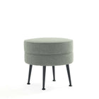 Manhattan Comfort Bailey Mid-Century Modern Upholstered Accent Ottoman in Sage Green