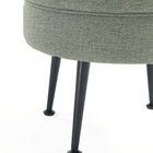 Manhattan Comfort Bailey Mid-Century Modern Upholstered Accent Ottoman in Sage Green - OT003-SGB