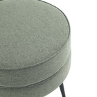 Manhattan Comfort Bailey Mid-Century Modern Upholstered Accent Ottoman in Sage Green - OT003-SGB