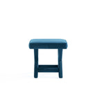Manhattan Comfort Abigail Mid-Century Modern Velvet Upholstered Accent Bench in Blue - OT004-BL