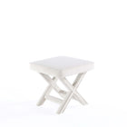 Manhattan Comfort Abigail Mid-Century Modern Velvet Upholstered Accent Bench in Cream - OT004-CR