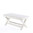 Manhattan Comfort Abigail Mid-Century Modern Velvet Upholstered Accent Bench in Cream - OT005-CR