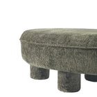 Manhattan Comfort Tribeca Mid-Century Modern Chenille Accent Ottoman in Olive Green