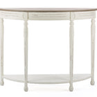 Baxton Studio Vologne Traditional White Wood French Console Table