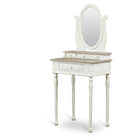 Baxton Studio Anjou Traditional French Accent Dressing Table with Mirror
