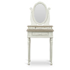 Baxton Studio Anjou Traditional French Accent Dressing Table with Mirror