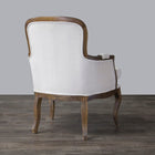 Baxton Studio Napoleon Traditional French Accent Chair-Ash