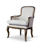 Baxton Studio Napoleon Traditional French Accent Chair-Ash