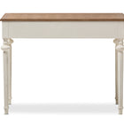 Baxton Studio Marquetterie French Provincial Weathered Oak and Whitewash Writing Desk