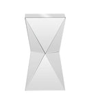 Baxton Studio Rebecca Contemporary Multi-Faceted Mirrored Side Table