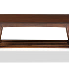 Baxton Studio Sacramento Mid-century Modern Scandinavian Style Dark Walnut Coffee Table