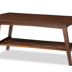 Baxton Studio Sacramento Mid-century Modern Scandinavian Style Dark Walnut Coffee Table