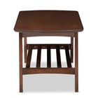 Baxton Studio Sacramento Mid-century Modern Scandinavian Style Dark Walnut Coffee Table