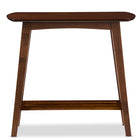 Baxton Studio Sacramento Mid-century Modern Scandinavian Style Dark Walnut Console Table